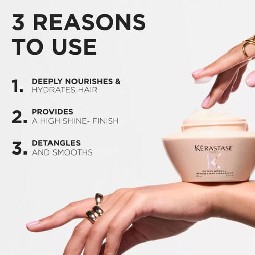 GLOSS ABSOLU MASQUE CRÈME HYDRA-GLAZE ANTI-FRIZZ