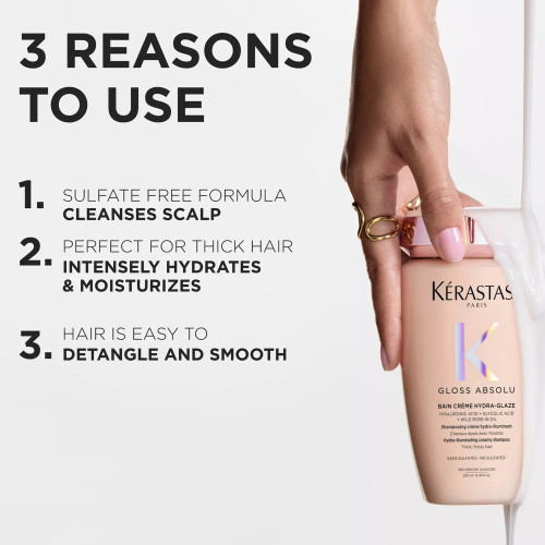 GLOSS ABSOLU BAIN CRÈME HYDRA-GLAZE ANTI-FRIZZ